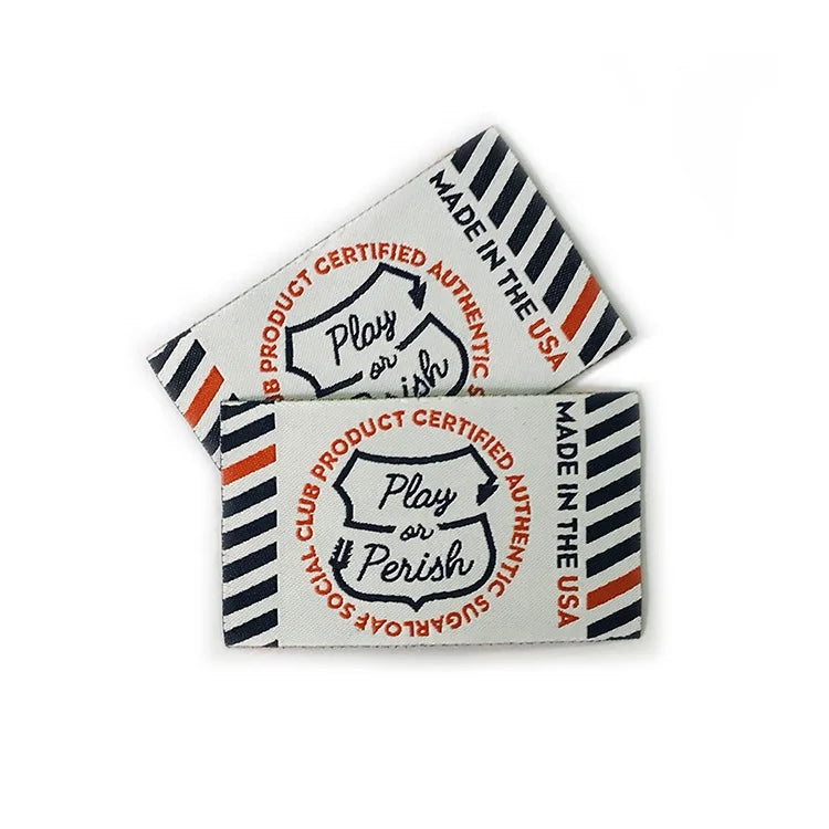 Shenzhen Factory Custom Eco-Friendly Stitch Weaving Garment Textile Clothes Label