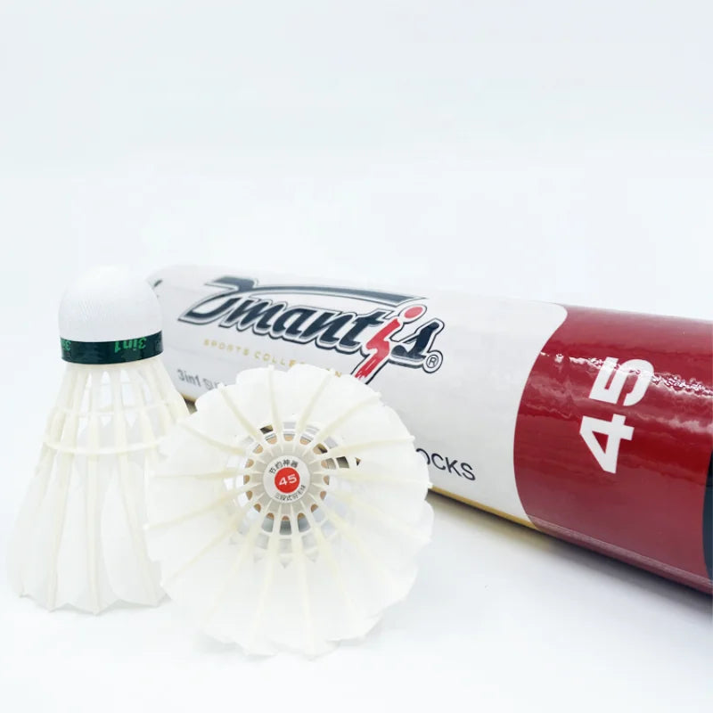 Durable and Stable 3in1 Shuttlecock Dmantis Brand Goose Natural Feather Training Use Best Seller Dmantis D45