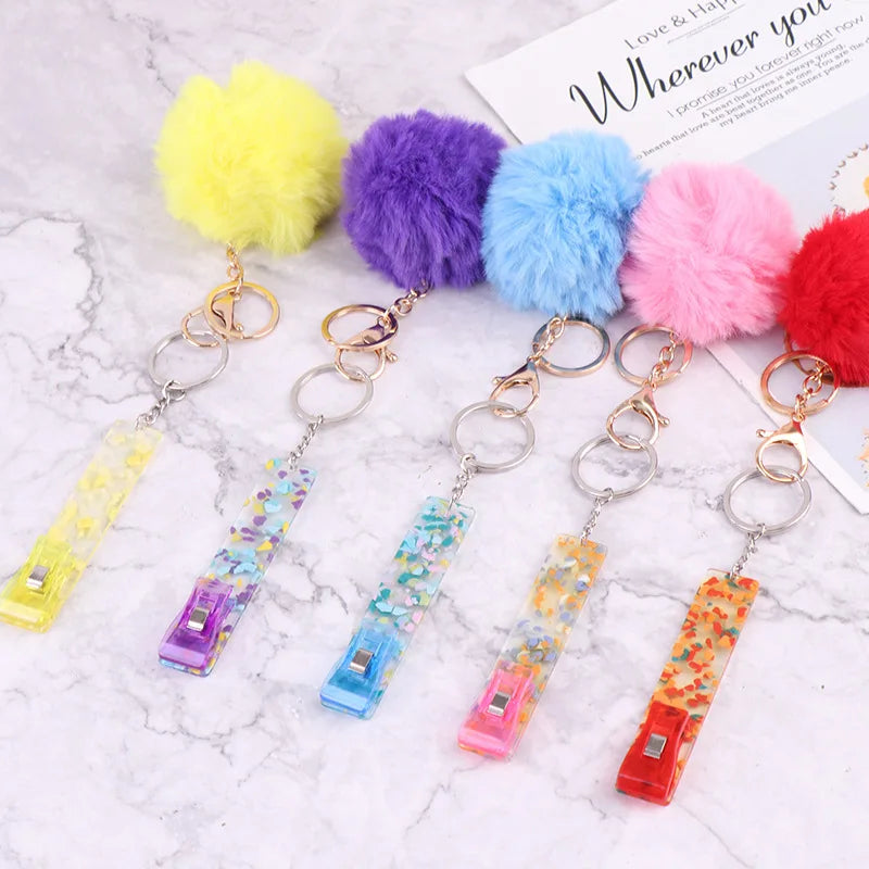 HelloWorld Luxury Gift Designer Clip Card Grabbers Long Nails Acrylic Credit Card Grabber