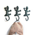 Wall Mounted Garden Decor Hanger Rustic Decorative Cast Iron Gecko Hook