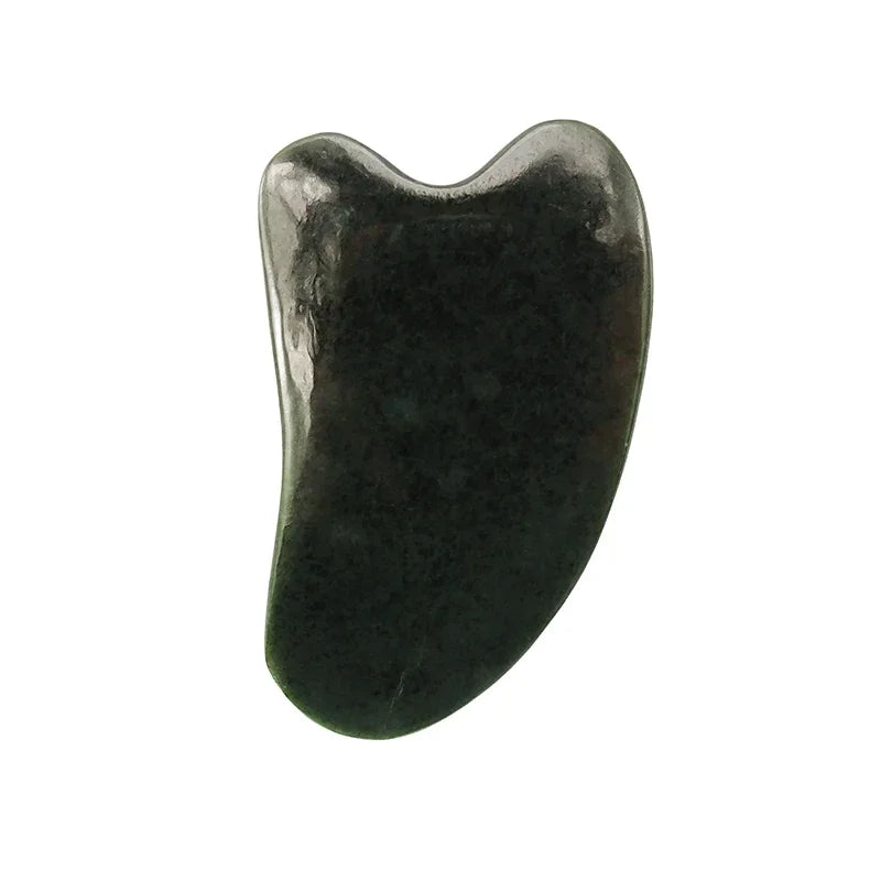 Gua Sha Massage Tools Natural Nephrite Jade Stone Guasha Board for Face and Body Skincare SPA Acupuncture Therapy  Treatment