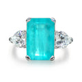 Paraiba GemStone Jewelry 925 Sterling Silver Paraiba Stone Wedding Ring for Women