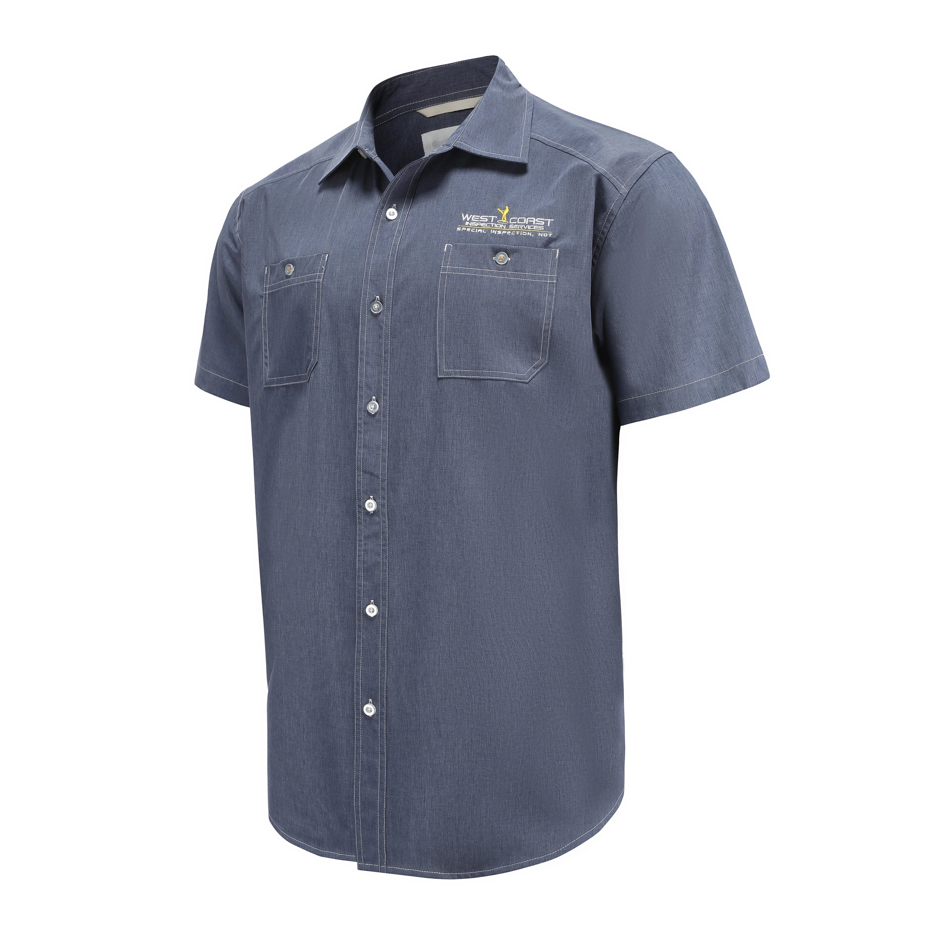 Premium OEM Factory Latest Wholesale Waterproof Anti-UV Anti-fuling Polyester Short Sleeve Woven Fishing Shirts for Outdoor