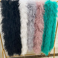 New Style Fashion Ostrich Feather Boas 8 Ply Solid Colors 200cm Ostrich Feather Boa Trim for Party Decoration