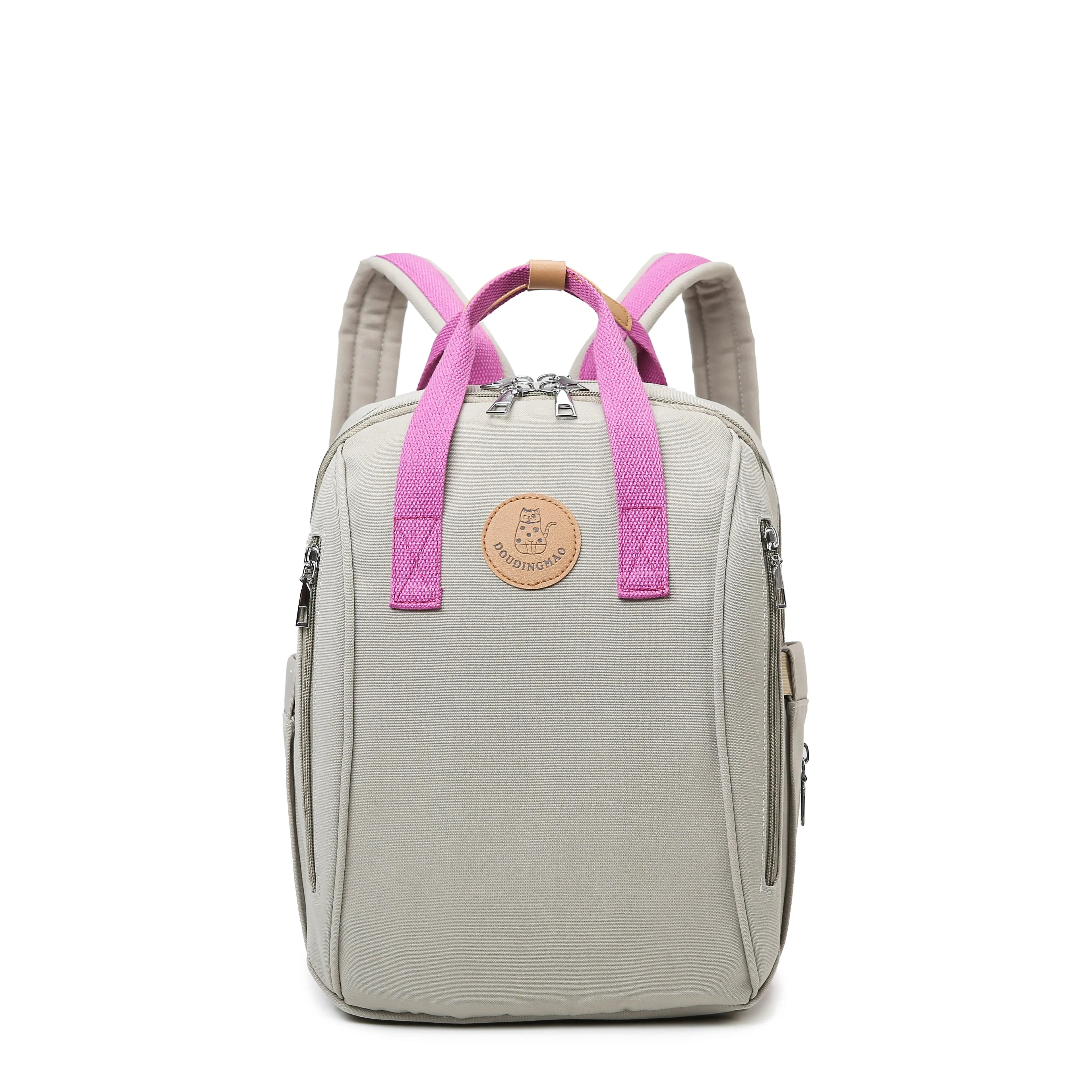 Fashion  Customizable   Mummy Bag Cute Design Multi-functional Large Capacity One Shoulder Carrying Mother Bag