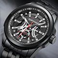 Hot Brand Multifunction Chronograph Ultra Thin Men Wrist Watch Waterproof Sport Quartz Watches