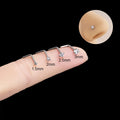 Stocks Selling Jewelry Piercing Wholesale G23 Titanium Clear Crystal L Shape Nose Pin Gold Plated Nose Stud