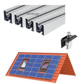 Qinkai 12-Year Warranty Roof Solar Powered Solar Panel Mounting System Solar Shingle Roof Tiles with 60m/s Wind Load