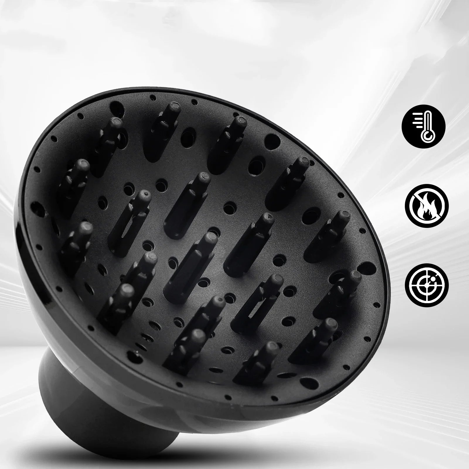 High Quality Salon Hair Dryer Attachment Barber Accessories ABS Silicone Curly Hair Blow Dryer Diffuser Cover Hair Styling Tools