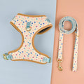 MIDEPET Luxury Dog Harness Leash Set New Year Valentine's Day Gift Polyester Accessory Cute Dog Travel Essentials Drop Shipping