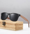 Factory Sunglasses Vendors Men Designer Authentic Wood Arms Wood Temples Uv400 Polarized Lens Sunglasses