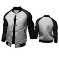 10% OFF M-4XL Plus Size Custom logo Jacket Baseball Varsity Jacket Plain Wholesale Blank Varsity Jacket Leather Sleeves for Men