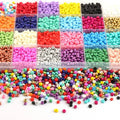 Hot Selling 24 Grids 2/3/4mm Colorful Glass Seed Beads Box for DIY Jewelry Making Mini Seed Beads Kit