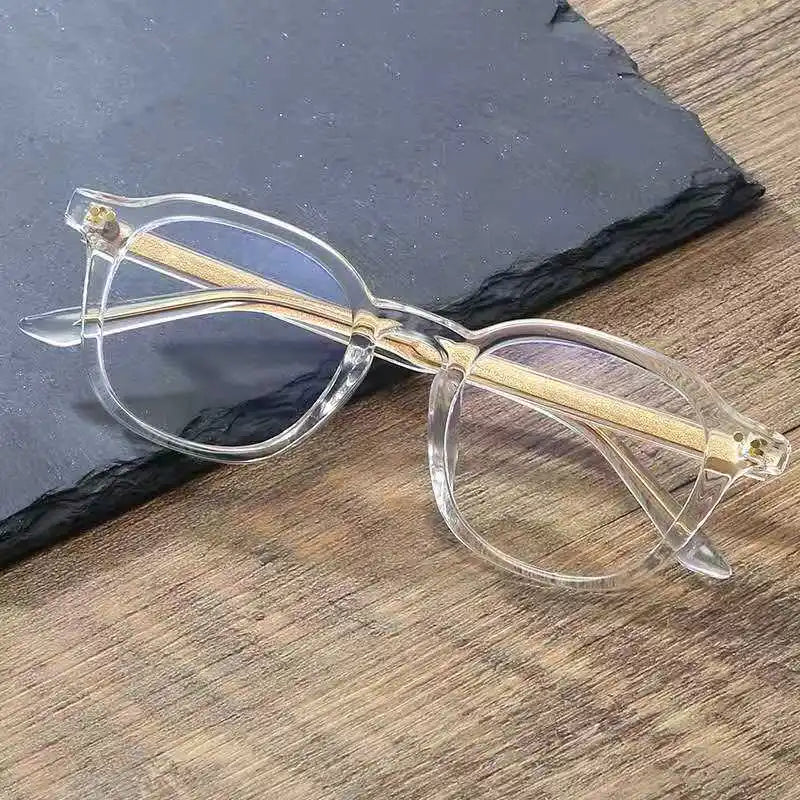 New Fashion Blue Light Blocking Glasses for Lady Oversize Transparent Colors Frame Anti Blue Light Eyeglasses Frames