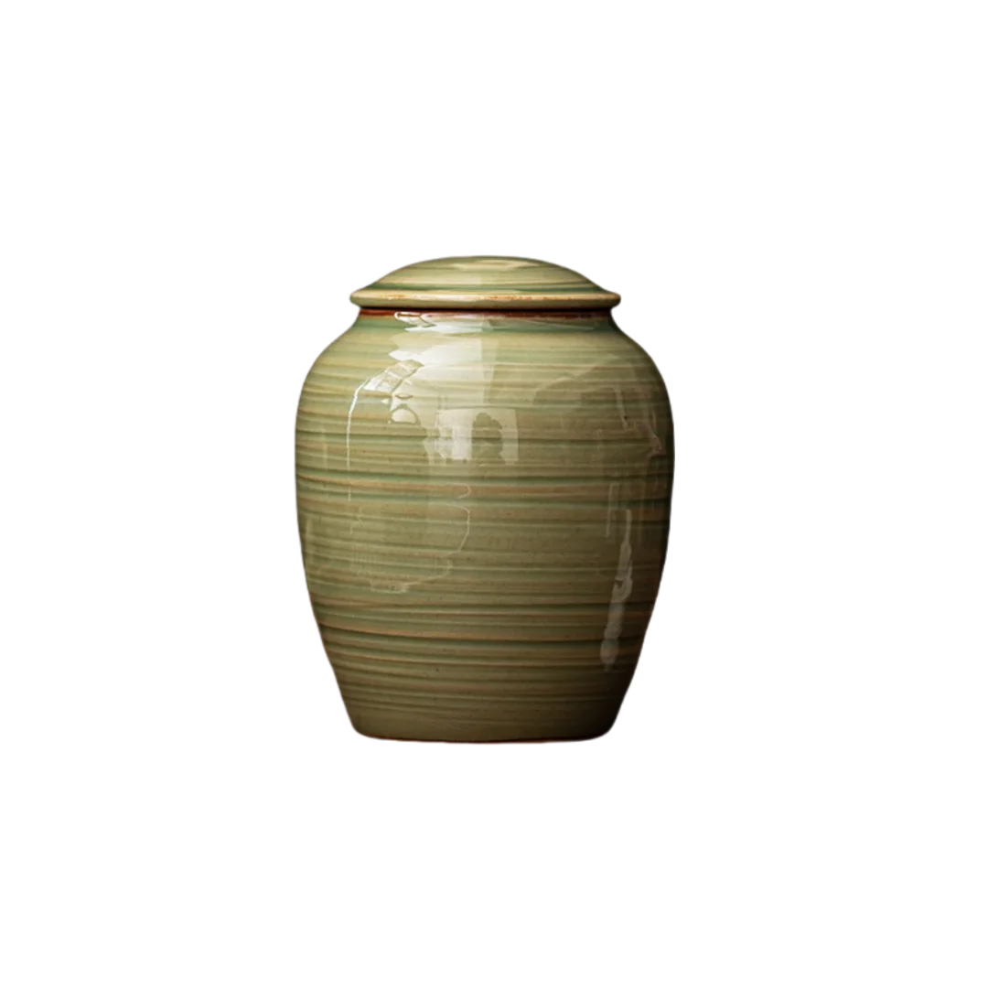 Ceramic Classic Biodegradable White Mini Pet Memorial Outdoor Keepsake Urns