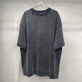 OEM 275gsm Heavy Cotton Oversize Tee Custom Design Men Heavyweight Ripped Hole Cropped Boxy Vintage Acid Wash Distressed T Shirt