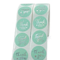 500PCS/Roll Popular Cross Border Hot Broken Glass Silver Thank You Sticker for Baking Gift Decorating Labels