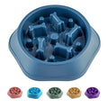 Slow Feeder Dog Bowls Anti-Chocking Dog Feeder Bone Shaped Interactive Slow Dog Food Bowls Promote Health for Medium Small Pet