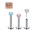 G23 Wholesales 6 8 mm Helix Earrings Titanium 16g Lip Piercing Labret Lip Rings Cartilage Earrings Tragus Rings