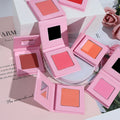 2023 Powder Blusher Palette Pan Private Label Manufacturers Shimmer Matte Waterproof Vegan Pink Blush
