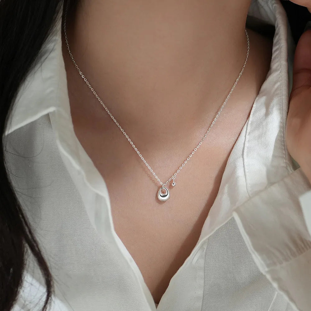 Boutique Design Real S999 Sterling Silver Pendant Necklaces for Women Jewelry Accessories YB-XY-651