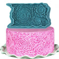 Wedding Theme Fondant Silicone Cake Decorating Moulds Cake Border Cake Embossed Textured Embossing Pad DIY Impression Mat