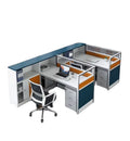 CEO Computer Modern Luxury Extendable 3 4 Seater Home Office Workstation Desk Modular Custom Color Commercial Use