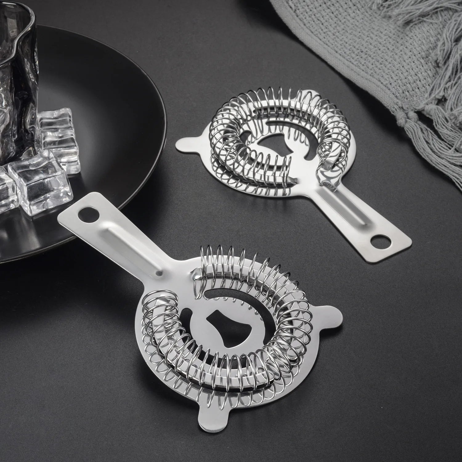 Wholesale Stainless Steel Mixing Ice Bar Tool Cocktail Strainer