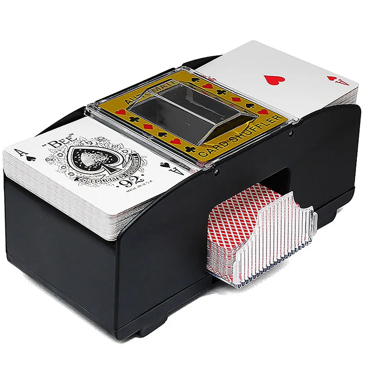 Automatic Poker Card Shuffler Electronic Poker Card Shuffling Machine Battery Operated Cards Playing Tool