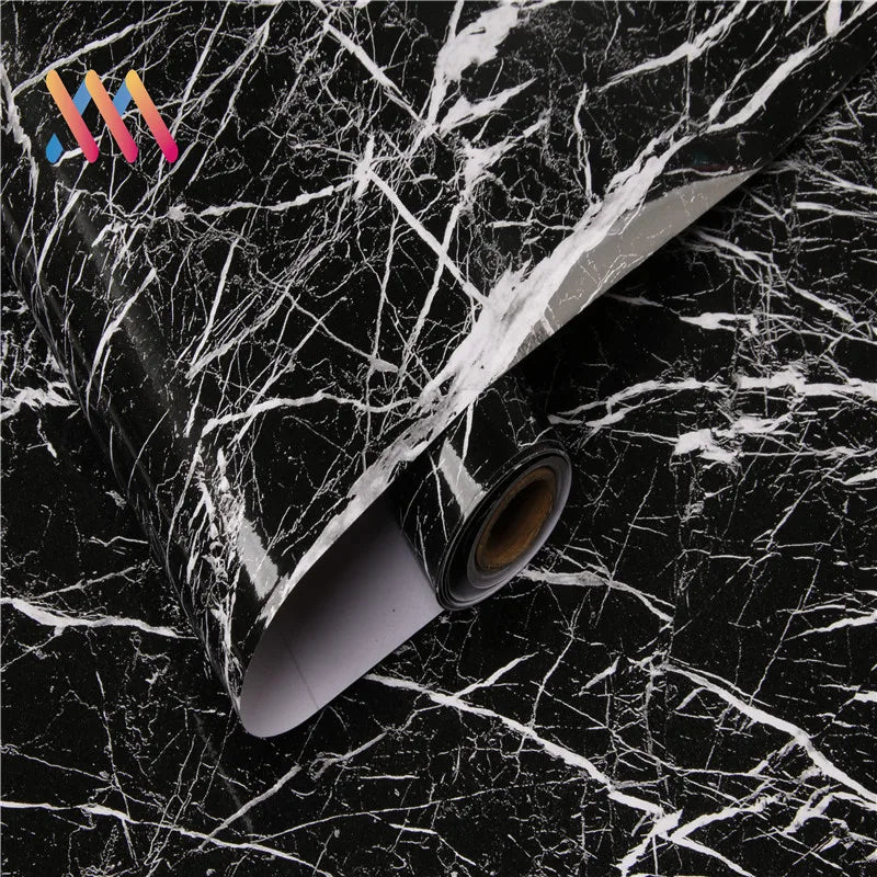 Marble Pvc Film Kitchen Wallpaper Waterproof Self Adhesive Wall Coating for Counter Top Desk Top