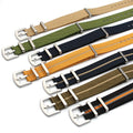 YUNSE Smooth Fashion Nylon 1 Piece Sports Watch Straps Wovens 20mm 22mm Fabric Nylon Loop Twill Watch Straps