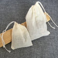E1015 20*25cm Customized Cotton Gauze Fabric Package Bag Empty Reusable Cotton Tea Bag with Drawstring