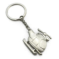 Airline Advertising Giveaways Tourist Souvenirs Creative Aircraft Keychain Metal Helicopter Keychain