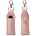 YY Stocked Lipstick Holder Keychain PU Leather Lip Balm Keychain Holder Portable Sleeve Lipstick Pouch for Gifts