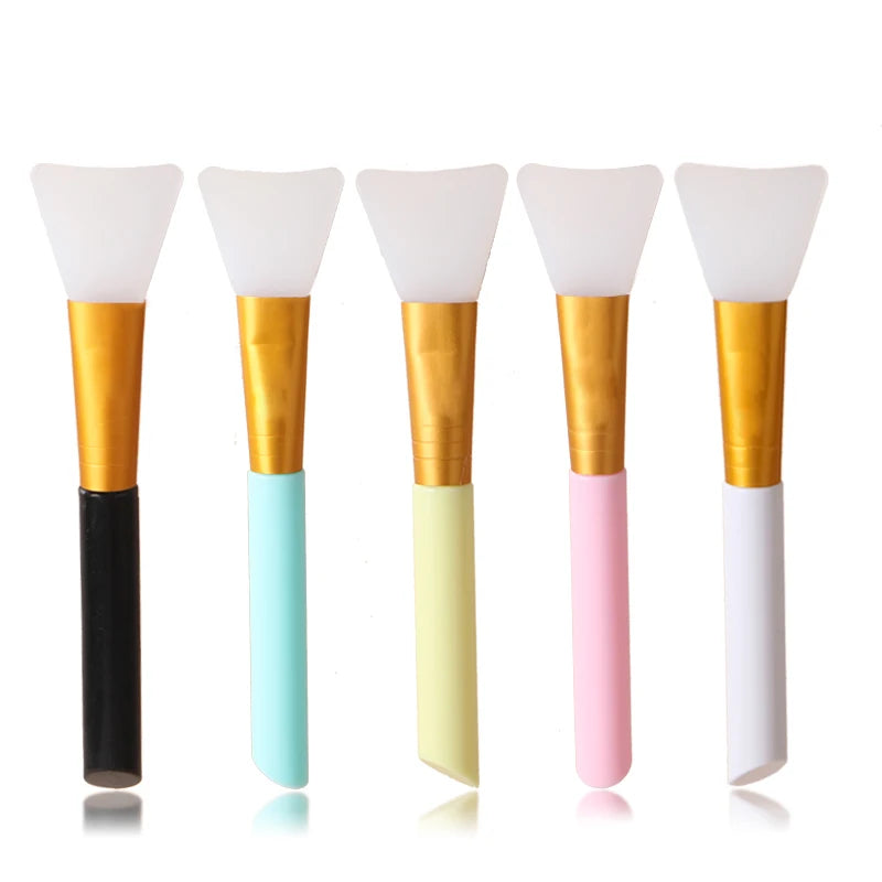 Silicone Mask Brush White Brush Head High Quality Sleeping Mask Applicator Cleaning Mud Mask Skin Care Tool