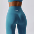 OEM Custom Breathable Buttery Soft Booty Knitted Highwaist Athletic Gym Scrunch Butt Yoga Womens Leggings