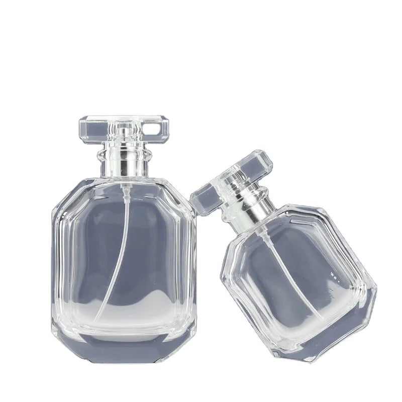Square Spray Perfume Glass Bottle Glass Perfume Bottle 30ml 50ml 100ml Parfum Luxury Perfume Bottle