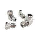 Stainless Steel Double Ferrule Elbow 6mm 8mm 10mm 18mm Tube to 1/8" 1/4" 3/8" 1/2" 90 Degree Right Angle Male Thread Fitting