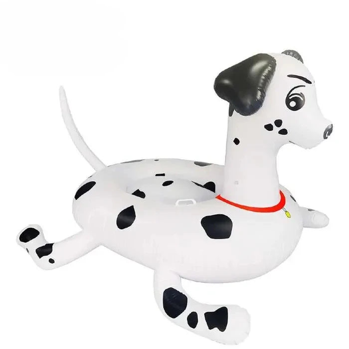 B03 F Kids Summer Party Swimming PVC Inflatable Dalmatians Dog Pool Float Raft