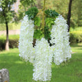 Hot Selling B-2684 Artificial Silk Wisteria Ceiling Flower Wall Hanging Wisteria for Home Wedding Decor