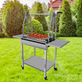 Customizable Portable Outdoor Stainless Steel BBQ Grill Adjustable Height Argentine Charcoal Parrilla Santa Maria Spit