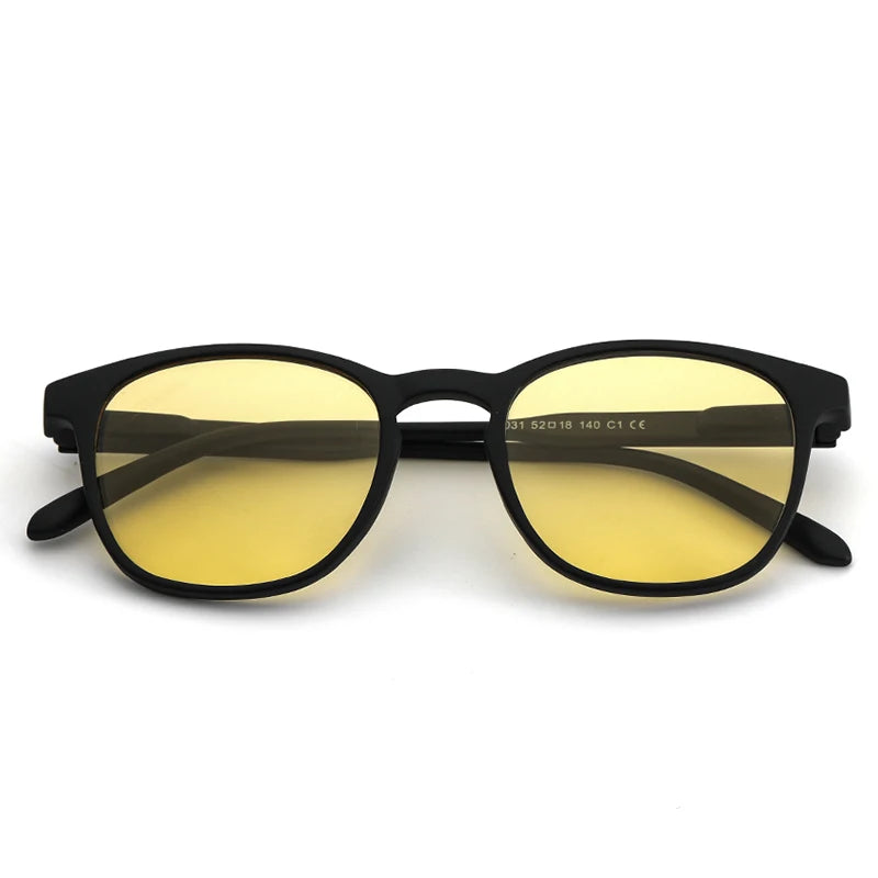 High Quality TR90 Driving Photochromic Yellow Lens Eyeglasses Men Computer Photochromic Anti Blue Light Glasses