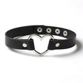 Hot PU Necklace Adjustable Leather Choker Punk Soft Love Heart Collar Chain for Women Girls