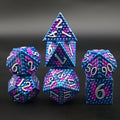 Dragon Scale Design Hot Sale 7pcs Polyhedral Metal DND Dice Set for Role Playing