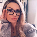 Fashion Spectacles Rectangle Bright Branded Eyewear Vogue Optical Glasses