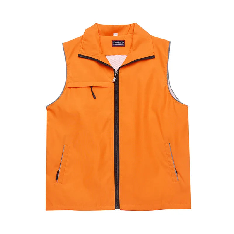 Men's Reversible Work Volunteer Vest Breathable Windproof Waterproof Custom Logo Printing Wholesale Promotions for Spring Season MegaBDM