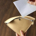 Eco-Friendly Vintage PU Leather Coffee Filter Storage Bag Sector Buckle YY Brand Custom Logo-Outdoor Camping Home Use Filter