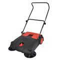 VERTAK Manual Garden Street Cleaning Machine Foldable Walk Behind Floor Sweeper