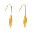 New Water Drop Ear Hook Stainless Steel Plated 18K Real Gold Cold Style Dropping Earrings for Her Nickel Free