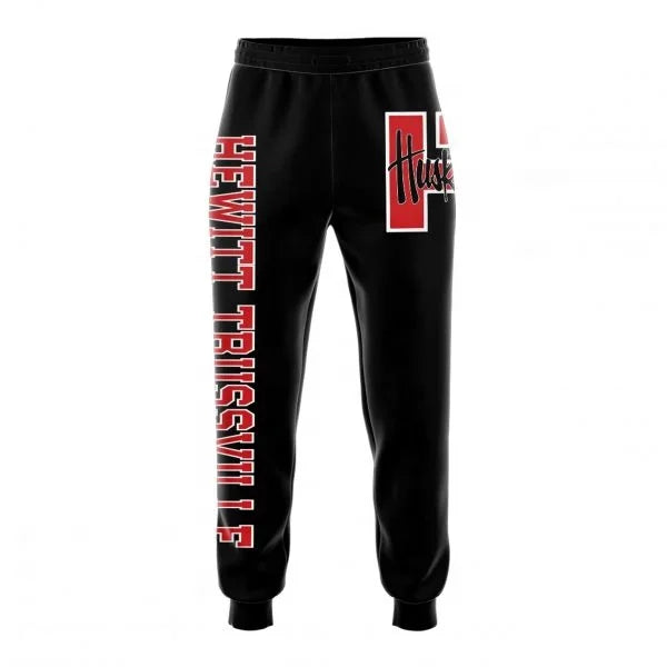 Stylish Black Sweat Pants Joggers Pants Unisex Size-Customizable Design for Training